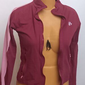 Y2K red zipper sweater